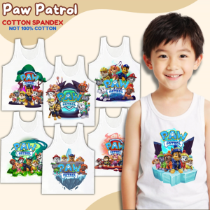 Paw Patrol White Sando for Kids Boys 0-10 Years Old Cotton Spandex Tank Top Shirt Sleeveless