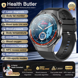 2025 New GT6 Pro Watch ECG+PPG Blood pressure Therapy SmartWatch Lipids Uric acid Three highs Watches Men NFC Call Health Clock