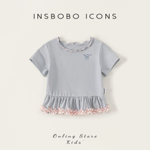 insbobo | Áo Ngắn Tay Phong Cách Cho Bé Gái