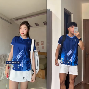Áo Cầu Lông Quần Cầu Lông Bộ Cầu Lông Nam Nữ Chuyên Nghiệp Vải Thoáng Khí A809 - V Badwear