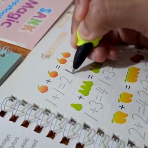 Buku Ajaib Belajar Menulis Anak / Latihan Menghitung Menggambar Tulis Huruf Dan Angka / Sank Magic Practice Writing Book / 1 Set Buku Isi