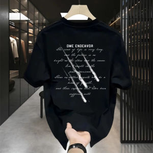 Áo Thun Nam Tay Ngắn Cotton Phong Cách Mỹ Cổ Tròn Thường Ngày Mùa Hè Đa Năng Thiết Kế Thời Trang Hợp Thời Trang