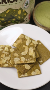 MATCHA BROWNIE CRISPS GLUTEN FREE - WITH ORGANIC MATCHA POWDER 90GR