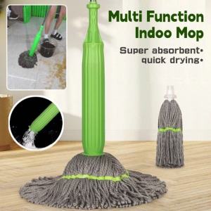 Multi Function Microfiber Mop Indoor No Hand Wash Quick Dry Mop Hanging Storage with Squeezer