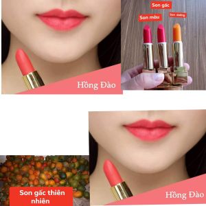 son gấc màu hồng đào