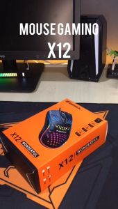 JERTECH Mouse Gaming X12 Lampu LED RGB Chroma Illumination Grade Sensor
