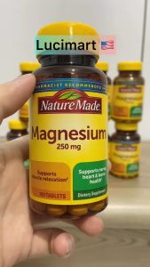 Viên uống bổ sung Magie Magnesium Extra Strength Nature Made [Hàng Mỹ]