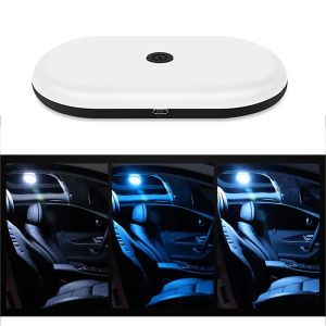 Car Roof Light LED Car Interior Dome Light USB Rechargeable Reading Light Touch Switch Ambient Light Rear Interior Ceiling Light Car Drawer Trunk Lighting