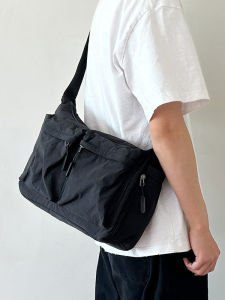 Casual Crossbody Bag Fitness Sports Waterproof Multi-pocket Single-shoulder Bag Leisure Fashion Computer Bag Vintage Student Bookbag