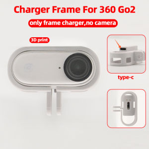 Charger Frame For Insta360 Go2 Action Camera 3D Print Power Mount Accessories