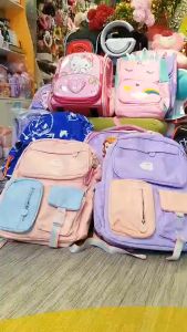 Balo Công Chúa Tiểu Học Cho Bé Gái Đi Học Đi Chơi Dễ Thương Chống Thấm Nước Tặng Kèm Móc Ngựa Bunny