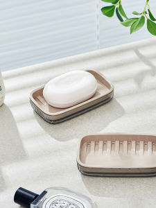 Bộ Đựng Xà Phòng Hai Lớp Trong Suốt BDO Sang Trọng Cho Phòng Tắm Dụng Cụ Vệ Sinh Cá Nhân Giá Đựng Xà Phòng Bằng Nhựa