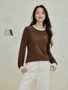 INMAN | Color-block Long Sleeve T-shirt Office & Casual Slim-fit