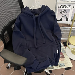 Heavy Weight Velvet Padded Hooded Sweatshirt Mens Loose American Fashion Brand Thickened High Street Couple Autumn and Winter Clothing Casual Coat Top