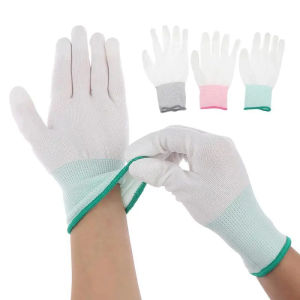 Antistatic Gloves New ESD Electronic Working Gloves PU Coated Palm Coated Finger Antiskid for Finger Protection