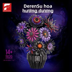 Bộ Xếp Hình Hoa Gothic 1183 Chi Tiết Với Bình Hoa Bó Hoa Đêm Tối Đồ Trang Trí Nhà Cửa Bộ Dụng Cụ Tự Làm Dành Cho Người Lớn Và Trẻ Em Quà Tặng Lãng Mạn