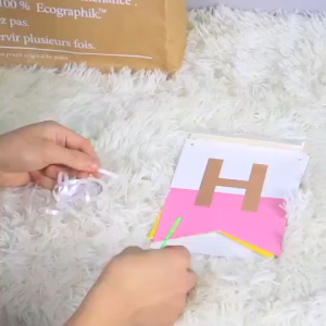 PTT Banner Happy Birthday Warna Warni Backdrop Pesta Bendera Bunting Ultah Segilima Banner Tulisan Ulang Tahun Polos Murah Import