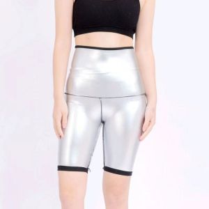 Quần Tập Yoga Cạp Cao Mùa Hè Quần Short Mỏng Co Giãn Bằng Polyester Và Lycra Giảm Béo Tăng Cường Tập Luyện