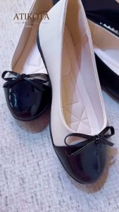 ATIKOTA Casual Women Flat Shoes With Bow Decoration Comfortable Slip Ons Flats for ladies shoe