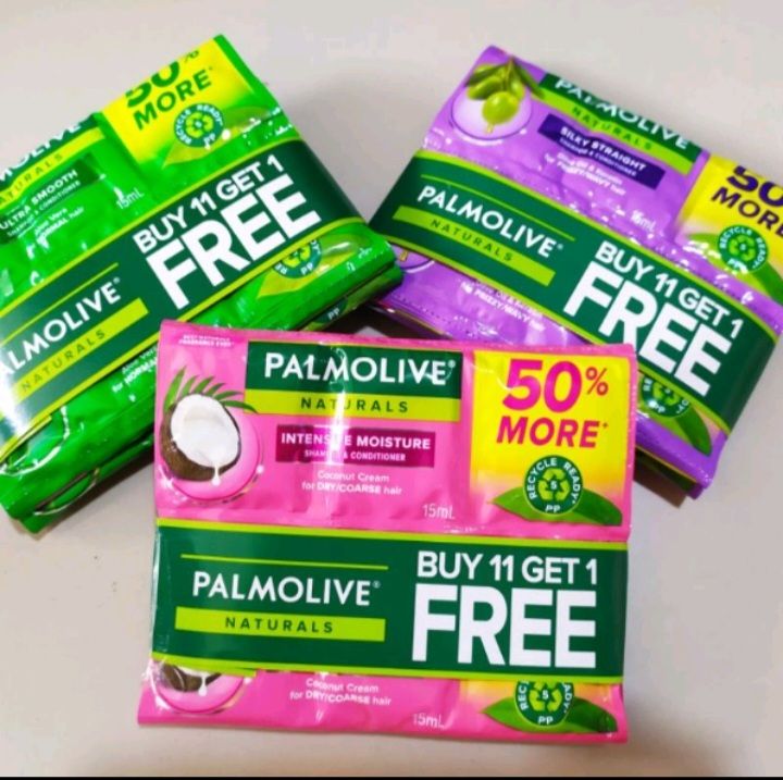 PALMOLIVE SHAMPOO 15ML X 12 SACHET, ANTI-DANDRUFF ,ULTRA SMOOTH