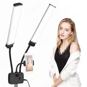 Đèn LED Video 45W Hai Cánh Tay Đèn Bi-Color Đèn Bổ Sung Ánh Sáng Cho Studio Ảnh Phát Trực Tiếp Tiktok Stream Đèn Selfie Dải Dài