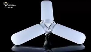 18W/28W LED Bulbs Three/Four Leaf Lamp Foldable Fan Blade Design MINI Lights