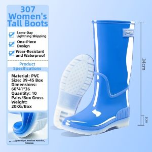 NAIFUNA | Waterproof Non-slip Women Rain Boots Rubber