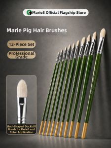 Marie’s | Professional Art Paint Brushes Set Oil Acrylic