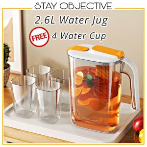 2.6L Water Dispenser with Faucet Beverage Dispenser with Spigot Drink Dispenser Water Container Bekas Air Jamuan Raya