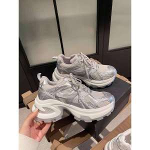 Shiny Galaxy × Breathable Mesh Soft Bottom Dad Shoes Womens 2025 Spring Summer New Thick Bottom Sports Casual INS Trendy