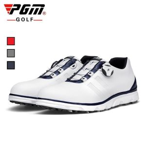 Golf Shoes Mens Waterproof Shoes Rotating Laces Golf Sneakers Anti-Slipping Spike Sneakers 39-44