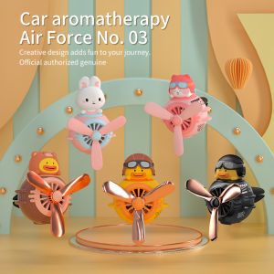 1PC Car Magnetic Cute Cartoon Figure Air Outlet Clip Aromatherapy - Complimentary Two Unscented PE Tablets and Two 5ml Bottles