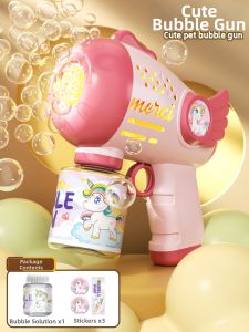 LELEMAO | Automatic Handheld Bubble Gun for Kids