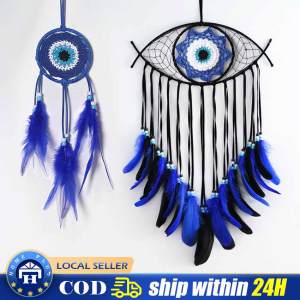 Wall Hanging Handmade Lucky Eye Blue Turkish Evil Eye Decoration for Home Living Room Wall Home Decor Gift