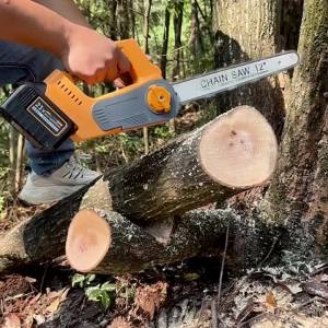 เลื่อยโซ่ไร้สาย 11.5นิ้ว12นิ้ว เลื่อยโซ่ไฟฟ้า เลื่อยไฟฟ้าแบต เลื่อยโซ่แบตเตอรี่เลื่อยไฟฟ้าไร้สายพลังวิเศษ 2000W Cordless Chainsaw มอเตอร์ไร้แปรง พลังวิเศษ ตัดไม้ได้ง่าย(นำเข้าจากญี่ปุ่น)