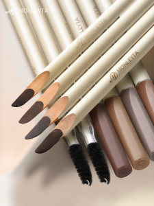 MONLEYTA | Dual-Headed Blade Eyebrow Pencil Womens Waterproof Sweatproof Long-lasting Colorful Eyebrow Drawing Tool Genuine Official Flagship Store