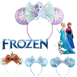 การ์ตูนดิสนีย์ Olaf Headbands สําหรับเด็กน่ารัก Snowman หูอุปกรณ์เสริมผมผู้หญิง Elsa แช่แข็ง Hairband สาวคอสเพลย์ Headwear ของขวัญ