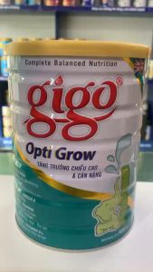 Sữa bột Gigo Opti Grow 900g phát triển chiều cao từ1-17 tuổi