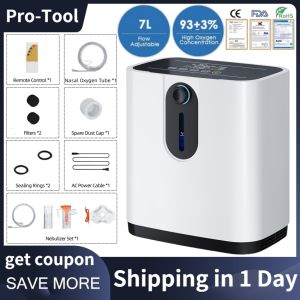 ⭐Local Warehouse+COD⭐ Portable Oxygen Concentrator for Home Use Infrared Remote Control 1-7L Adjustable Oxygen Machine With Atomization