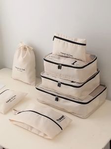 [SG Ready Stock] Durable & Versatile 7pcs High Quality Travel Luggage Organizer Set | Travel Storage System