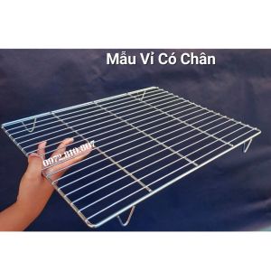 Vỉ nướng caro có chân dùng lò Sanaky. Nhận làm vỉ theo yêu cầu (inox 304)