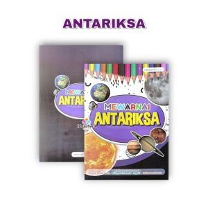 Buku Mewarnai Rumah Adat - Profesi - Masjid Megah - Antariksa - Mainan - Fasilitas Umum UK Besar LM