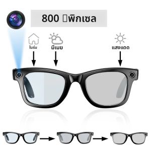 LIGE 800W Pixel Cameraแว่นตาบลูทูธสมาร์ทAIแว่นตาMicroกล้องถ่ายภาพเครื่องบันทึกวิดีโอเพลงCallแว่นตากันแดดGradient