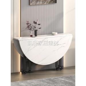 Foldable Dining Table Minimalist Dining Table Movable Hotel Large round Table Foldable Dining Table For Home Small Apartment