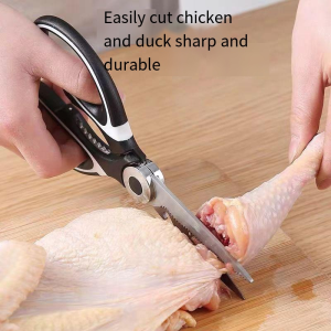 Multifunctional Kitchen Scissors Household Kill Fish Cut Vegetables Roast Broiler Bone Scissors Stainless Steel Scissors