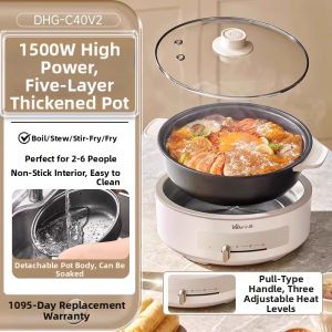 Bear | Multi-functional Detachable Electric Hot Pot Large Capacity