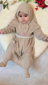 NAFEESA - Jilbab Anak Perempuan Dagu Malay Maroon