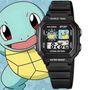 Bandai | Đồng Hồ Đeo Tay Điện Tử Pokemon Có Chức Năng Hẹn Giờ Báo Thức - Món Quà Sinh Nhật Độc Đáo Dành Cho Người Yêu Thích Anime Từ 18 Tuổi Trở Lên