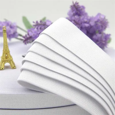 Flat Elastic Band Black White Rubber Band For Sewing Clothing Pants Accessories Stretch Belt Garment DIY Sewing Fabric 15mm-50mm