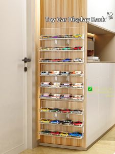 QIOEROUL | Wall-mounted Transparent Storage Display Rack for 1:64 Scale Model Cars